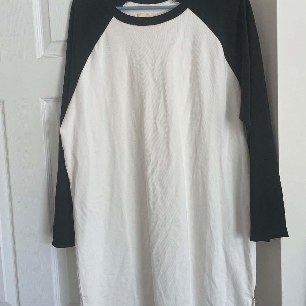 Fear of God Black and White Long Sleeve Raglan Tee